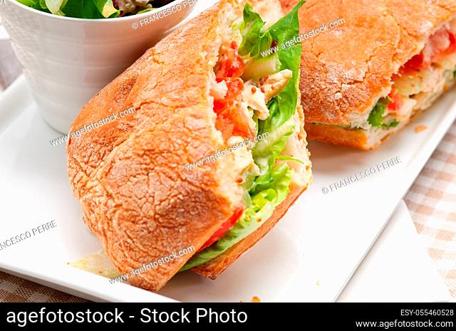 baguette, sandwich