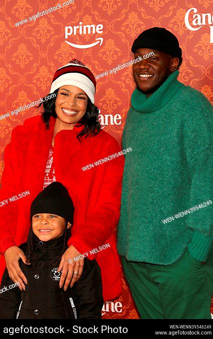 Candy Cane Lane World Premiere on Village Theater on November 28, 2023 in Westwood, CA Featuring: Jordin Sparks, Dana Isaiah Jr, Sir Blayke Where: Westwood