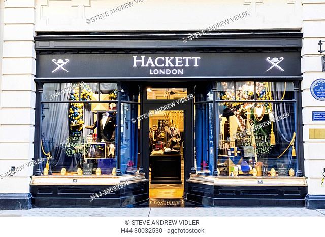 England, London, Piccadilly, Bond Street, Hackett Store