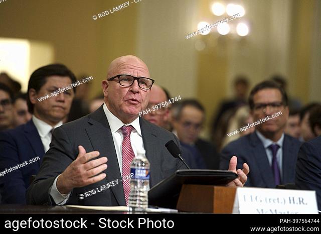 Lieutenant General H.R. McMaster (Ret.), Senior Fellow, Hoover Institution, on behalf of Stanford University, appears before the United States House Select...
