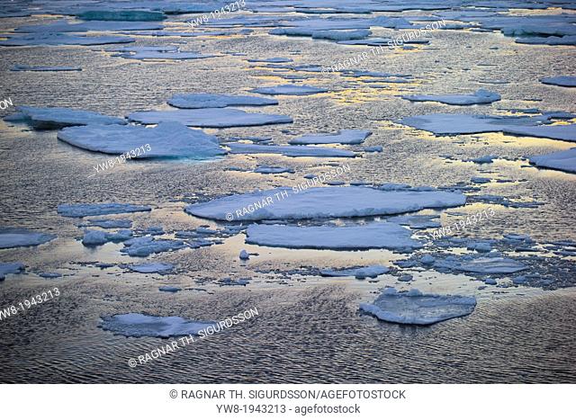 Pancake Ice-North Atlantic Ocean
