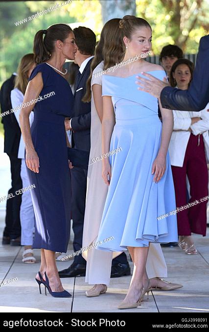Queen Letizia of Spain, Crown Princess Leonor attends Fundacion Princess of Girona Awards Ceremony at Water Museum (Agbar Foundation) on July 5