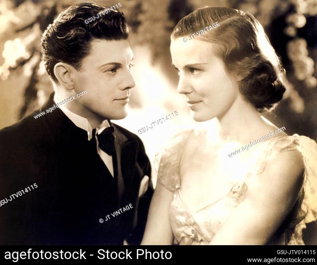 Ivan Brandt, Joan Gardner, on-set of the Film, Forever Yours, Original Title: Forget Me Not, United Artists, Grand National Pictures, 1936
