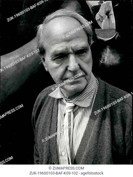 Jan. 04, 1968 - Moore To Exhibit His Life's Work. Sculptor Henry Moore, nearing his 70th birthday, is hard at work at his home in Much Hadham, Herts