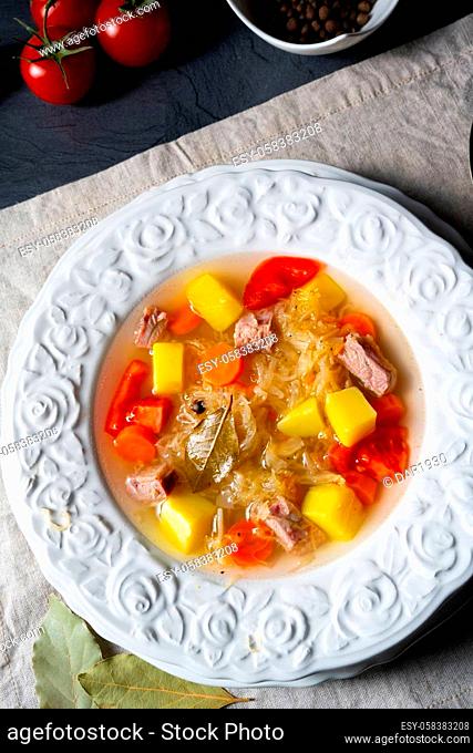 kapusniak delicious polish sauerkraut soup