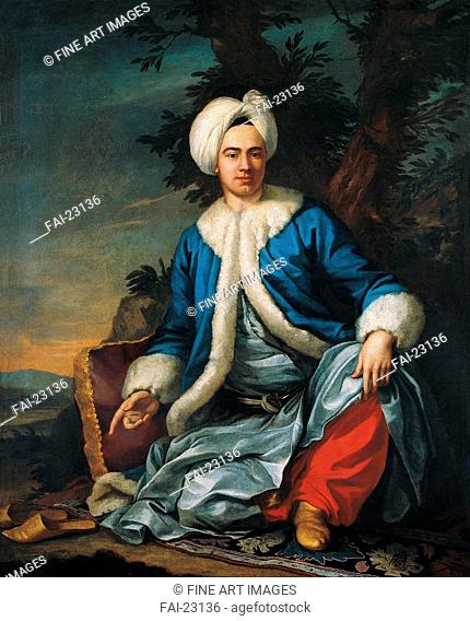 Portrait of An European in Turkish Costume. Favray, Antoine de (1706-1791). Oil on canvas. Orientalism. Second Half of the 18th cen. . France