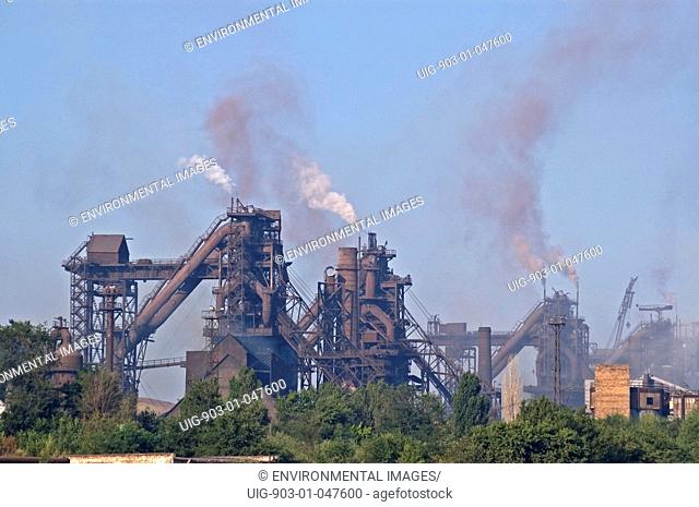 Heavy industry emitting pollution