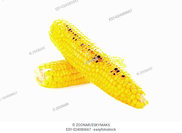 Boiled and roasted corn