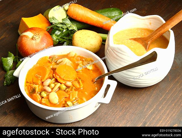 bowl of minestrone