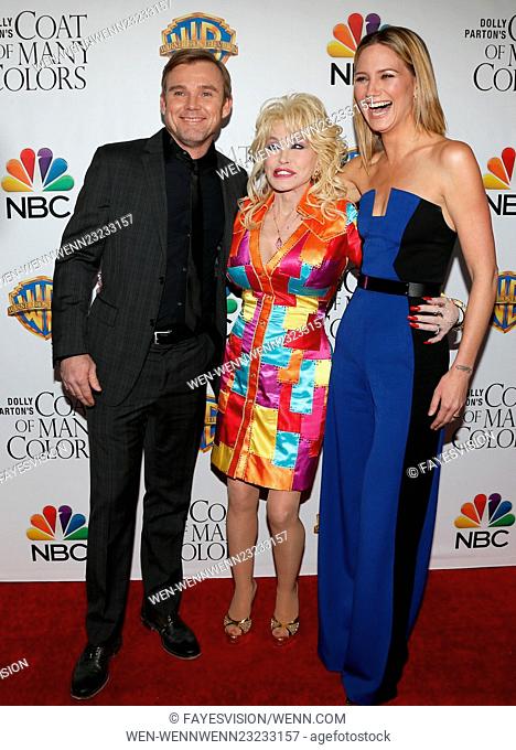 Stars and producers of “Coat of Many Colors” Featuring: Ricky Schroder, Dolly Parton, Jennifer Nettles Where: Hollywood, California