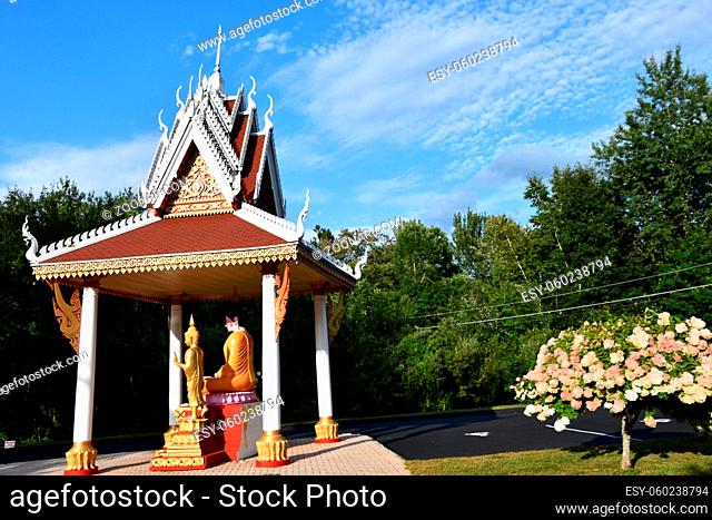 Lao Buddha Ariyamedtaram Temple in Morris, Connecticut USA