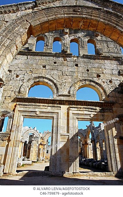 St. Simeon basilica (5th century), Qal'at Samaan located near Aleppo, Syria