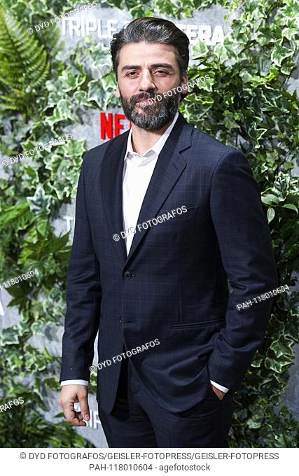 Oscar Isaac at the premiere of the Netflix movie 'Triple frontera / Triple Frontier' at Cine Callao. Madrid, 06.03.2019 | usage worldwide