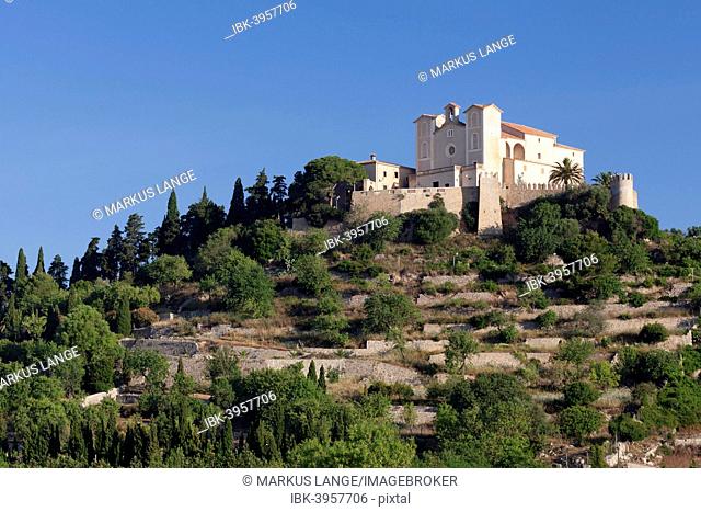 Pilgrimage church of Sant Salvador on Calvary hill, Arta, Majorca, Balearic Islands, Spain