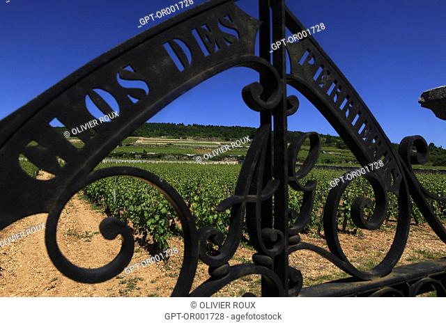 GATE TO THE CLOS DES PERRIERES, COTE-D'OR (21), BOURGOGNE, FRANCE