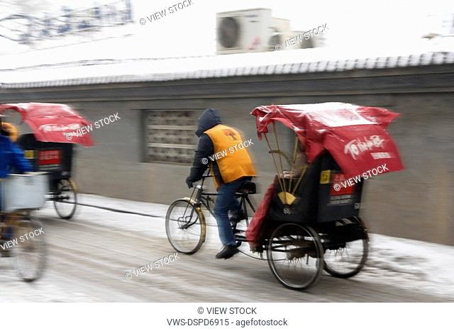 Beijing Rickshaw, Winter, China