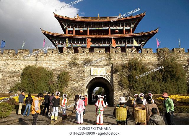 Nanmen South Gate, Old city of Dali, Yunnan Province, China