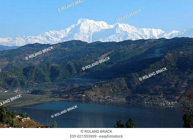 Annapurna Range in Nepal bei Pokhara