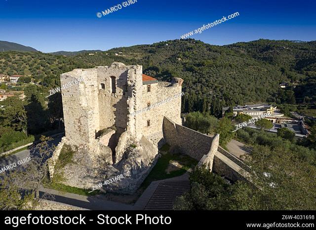 Photographic documentation of the small fortress of Suvereto in Tuscany Italy