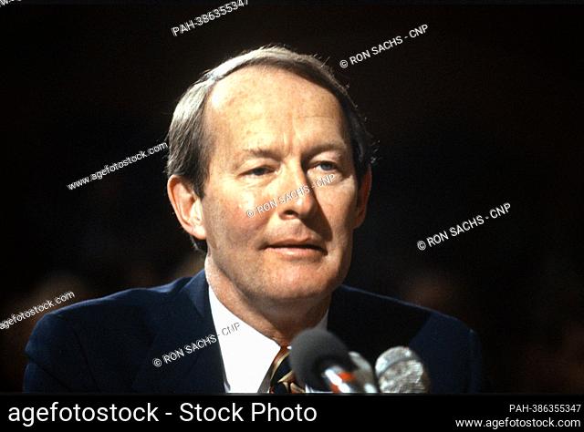 Former Governor Lamar Alexander (Republican of Tennessee) testifies before the United States Senate Labor & Human Resources Committee on his nomination to be US...