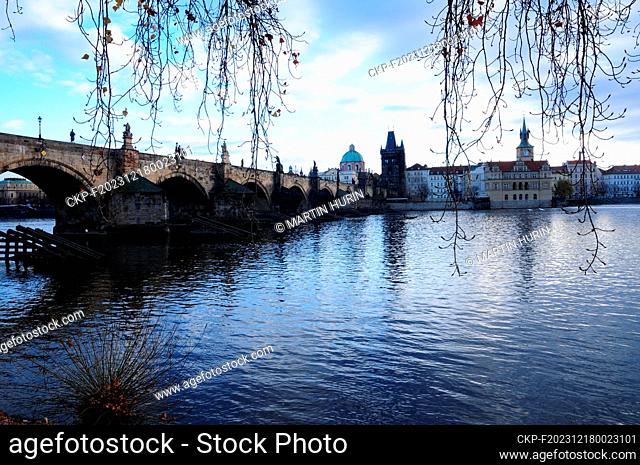 Charles Bridge in Prague, Czech Republic, December 11, 2023. (CTK Photo/Martin Hurin)