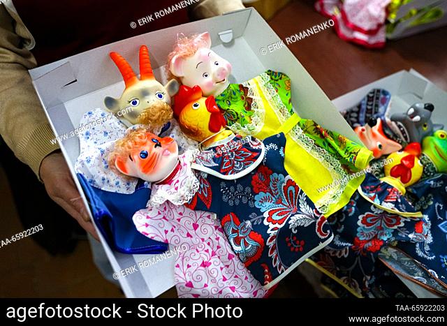 RUSSIA, VORONEZH - DECEMBER 19, 2023: Christmas ornaments are pictured at the Igrushki toy factory. The enterprise is engaged in production of PVC plastisol...