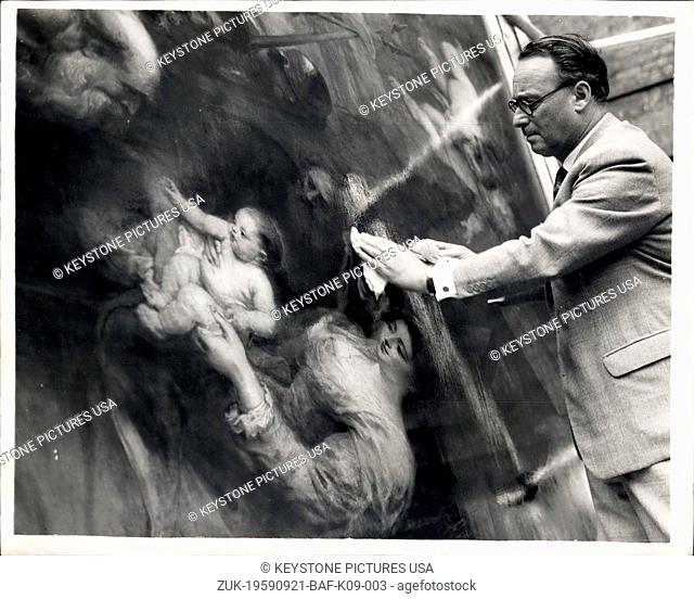 Sep. 21, 1959 - 75, 000 Masterpiece gets a face lift Ruben's 'Adoration of the Magi': Mr. Leonard Koetser the Mayfair art dealer who made the world record...