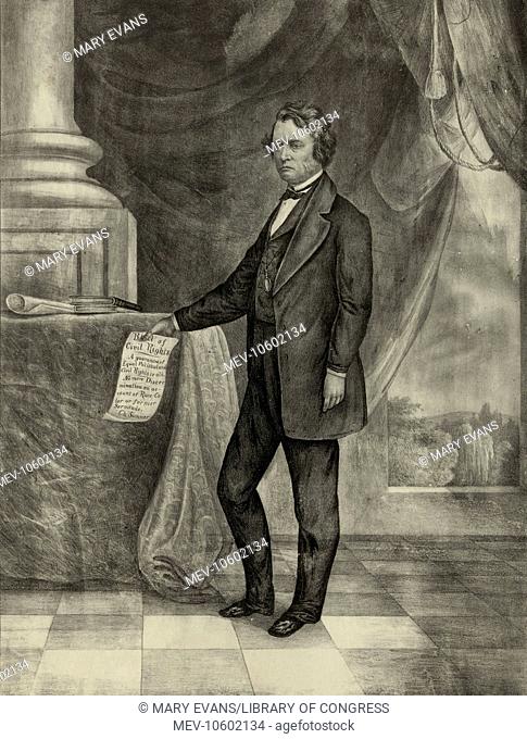 Hon. Charles Sumner - the great senator and statesman, the champion of civil and political equality - born January 6th 1811, died March 11th 1874