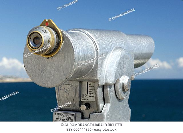 Binocular at the coastline