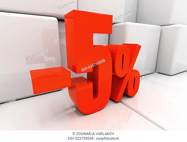 3D 5 percent
