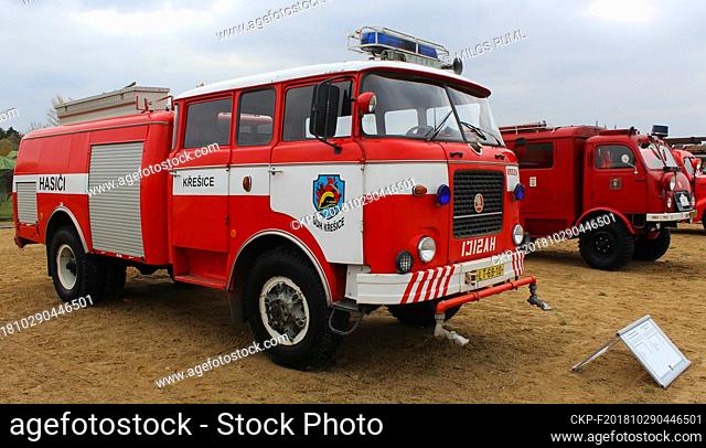 ***FILE PHOTO*** Fire engine Skoda 706 RTHP, firefighters SDH Kresice, pictured on October 26, 2018, in Prague, Czech Republic. (CTK Photo/Milos Ruml)