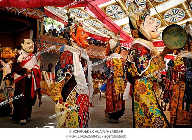 India, Jammu and Kashmir state, Ladakh Province, Thaktok, traditional festival of the Guru Padmasambhava