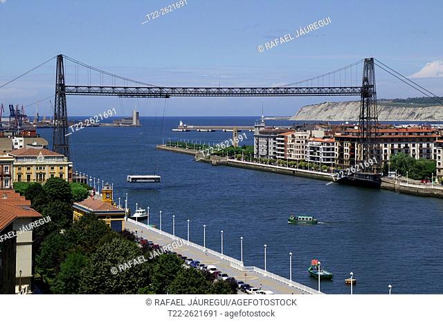 Portugalete (Basque Country) Spain. Suspension Bridge Portugalete