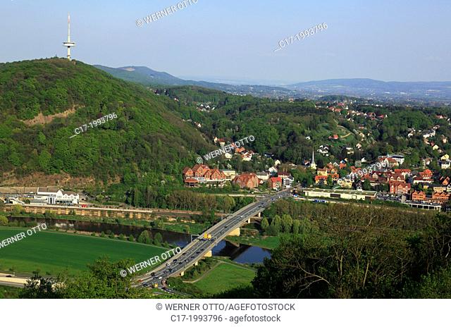 Germany, Porta Westfalica, Weser, Wesergebirge, Wiehengebirge, Teutoburg Forest, TERRA.vita Nature Park, East Westphalia, North Rhine-Westphalia, NRW