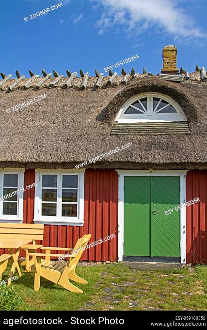 Hausidylle in Halland - rotes Holzhaus an der schwedischen Nordseeküste