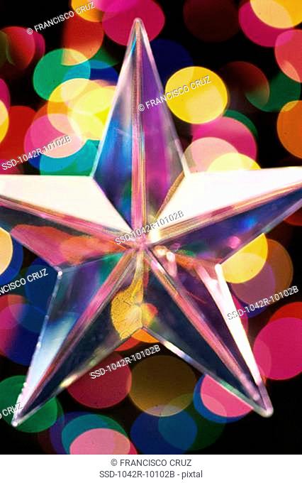 Close-up of a Christmas star