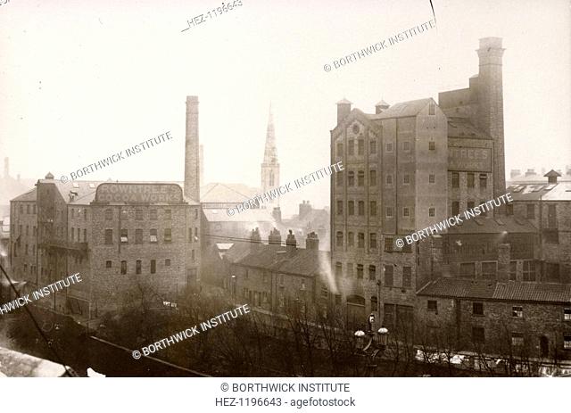 View of the Rowntree Cocoa Works, Tanner?s Moat, York, Yorkshire, 1891