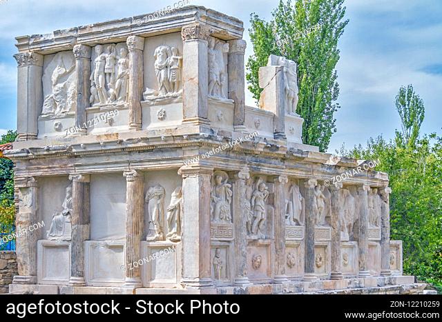 Low Relief Figures Sebasteion Aphrodisias, Anatolia, Turkey