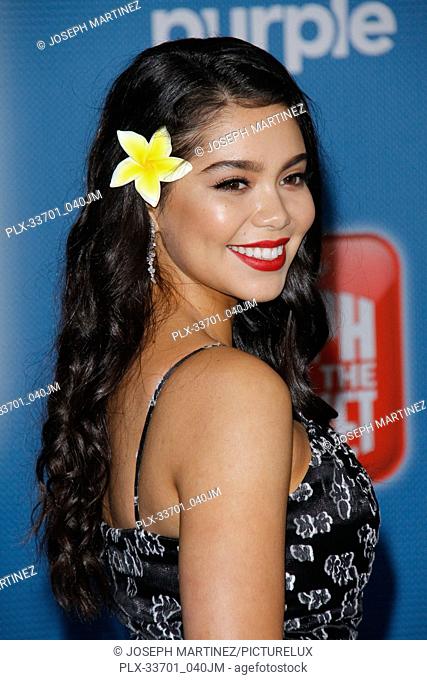 Auli'i Cravalho at the World Premiere of Disney's ""Ralph Breaks The Internet"" held at El Capitan Theatre in Hollywood, CA, November 5, 2018