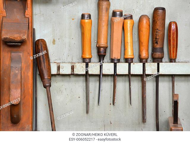 Tool in a carpenter's shop