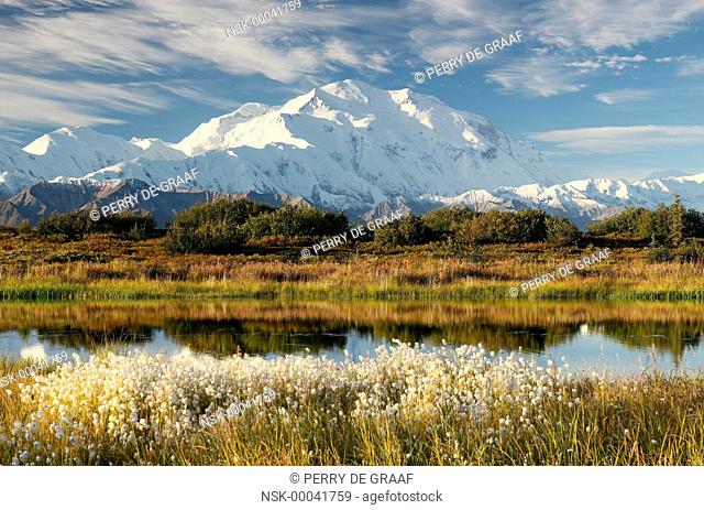 Denali, also known as Mount McKinley, its former official name, is North America's highest mountain at 20, 310 feet or 6, 190 meter