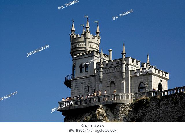 Crimea, castle swallows nest, Ukraine, Crimea, Jalta area