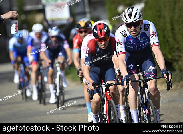 Danish Kasper Asgreen of Quick-Step Alpha Vinyl pictured in action during the men elite 'Amstel Gold Race' one day cycling race, 254