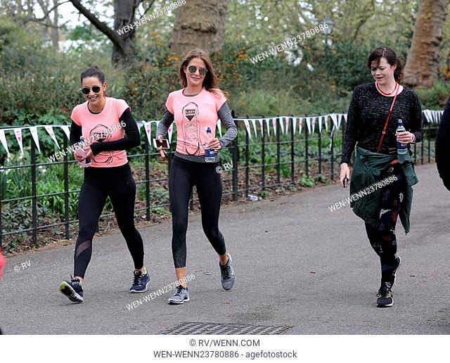 Celebrities take part in Lady Garden 5K Fun Run in aid of Silent No More Gynaecological Cancer Fund in Battersea Park Featuring: Millie Mackintosh