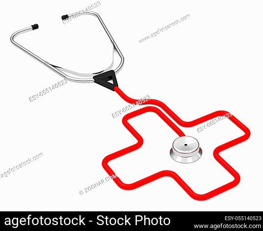 3d generated picture of a stethoscope