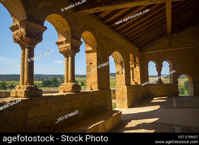 Atrium of San Martin church. Aguilera, Soria province, Castilla Leon, Spain