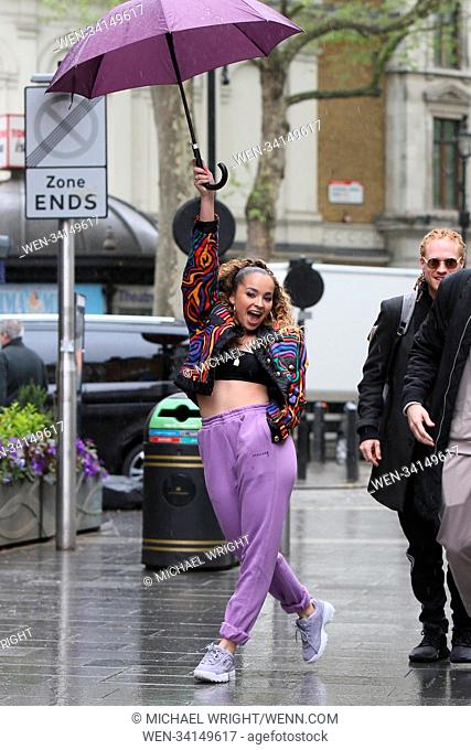 Ella Eyre seen with Banx and Ranx at Global Studios for radio interviews Featuring: Ella Eyre Where: London, United Kingdom When: 02 May 2018 Credit: Michael...