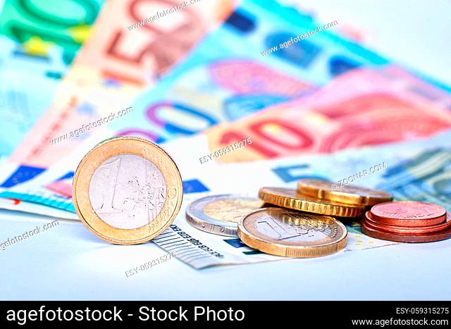 Euro currency closeup