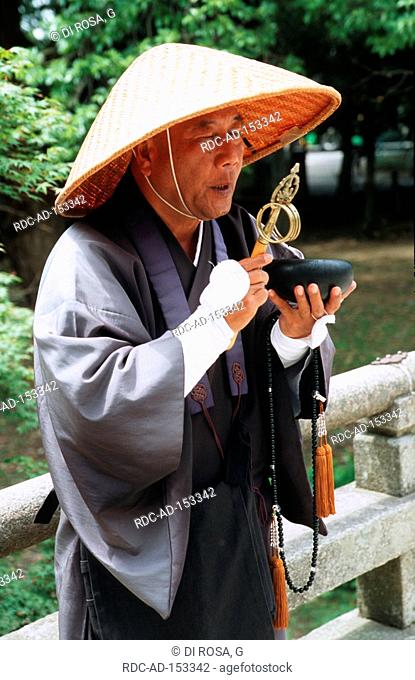 Japanese monk Kasugashrine Nara Japan