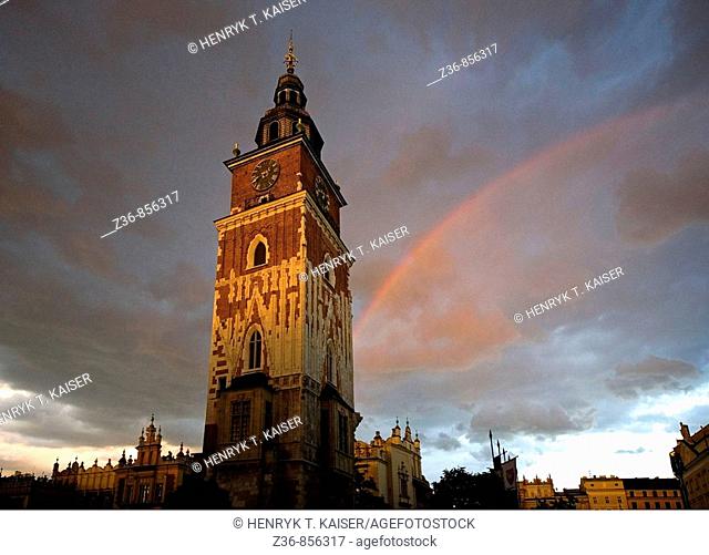 Poland Krakow, Town Hall Tower